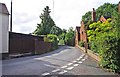 Main road in Heathton, looking west, near Claverley, Shropshire