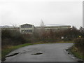 Works buildings from the lane to Brockhampton