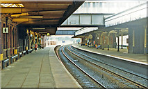 SH8579 : Colwyn Bay station by Ben Brooksbank