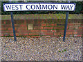 West Common Way sign