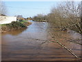 River Tone in full flood, Creech St Michael