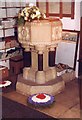 All Saints, Hordle - Font