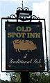 Old Spot Inn name sign, Dursley