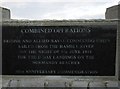 Inscriptions on the D-Day Memorial at Warsash (i)