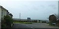 Car park and bus shelter at Ruan High Lanes