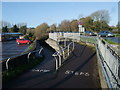 Access to underpass beneath the A35