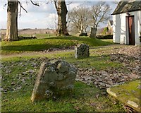 NS3478 : Burial ground at St Mahew's Chapel by Lairich Rig