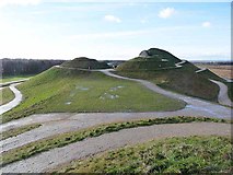 NZ2377 : Shooting from the hip, Northumberlandia by Oliver Dixon