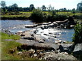 Afon Sawdde weir near Llangadog