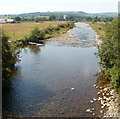 Afon Sawdde weir north of Pont Carreg-Sawdde, Felindre