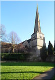 SO8505 : Tall slim spire, Church of St Laurence, Stroud by Jaggery