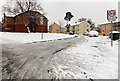 Icy road surface, Bacon Place, Malpas, Newport