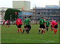 TQ5901 : Football match, Sussex Downs College by nick macneill