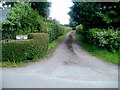 SO3304 : Access lane to Highfields Farm near Penperlleni by Jaggery
