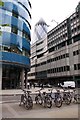 Cycle rack by the St Botolph Building