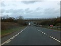 Footbridge over A30 near Toldish