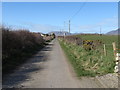 View north along the lower end of Moor Road