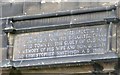 Datestone of the Smithson Almshouses, St James Street