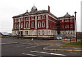 NE corner of Grade II* listed Dock Office, Barry