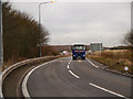 SJ5089 : M62 Sliproad at Junction 7 by David Dixon