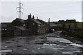 Cottages beneath Hartshead Pike