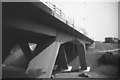 NZ2950 : Lumley Dene Bridge, A1(M), before opening, 1968 by Derek Harper