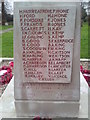 Names of the Fallen on Leiston War Memorial 2