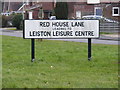 TM4462 : Red House Lane sign by Geographer