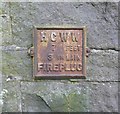 Old fire hydrant plate, Burnley Road