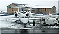 Snow at Luton Airport