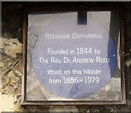 TQ3060 : Blue plaque for former Reedham Orphanage by Stephen Craven