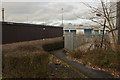 A pedestrian route in the Walton Summit Business Park