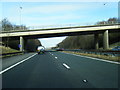 M66 northbound passes under Peel Brow bridge