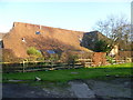 Tithe barn at Bradbourne Farm