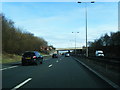 M65 nears Rosegrove Lane overbridge