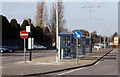 Bus stops at the Harwell Campus