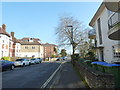 Looking from  Court Road towards Banister Road