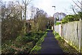 Path at the edge of Spennells Valley Nature Reserve, Spennells, Kidderminster