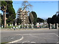 A scaffolded Clonallon Church from Donaghaguy Road