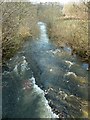 Afon Rhiw - looking upstream from Newmills Bridge