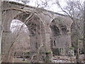 NY6752 : Knar Burn Viaduct (disused) by Les Hull