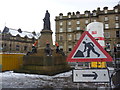 NZ2463 : Newcastle Townscape : Men At Work by Richard West
