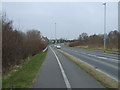 Cycle path beside the A5020