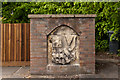 Stone shield from Chislehurst Water Tower