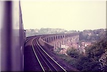 NT9953 : Royal Border Bridge from a north-bound train by Elliott Simpson