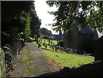 SK2474 : All Saints Church Graveyard, Curbar Hill, Curbar - 1 by Terry Robinson