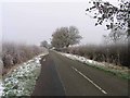 SP4991 : Fosse Way north-eastwards on a frosty day by Andrew Tatlow