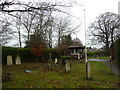 All Saints, Hordle: looking towards the lych gate