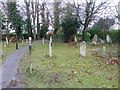 All Saints, Hordle: seat near the entrance