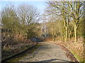 Private road down to Jericho Clough